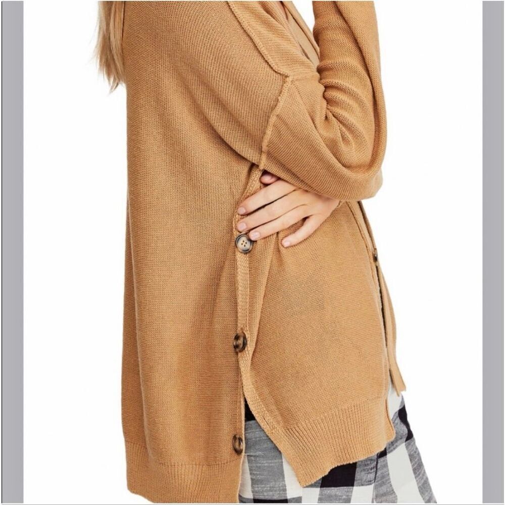 Free People Cotton Linen Blend Cardigan - Picture 2 of 10